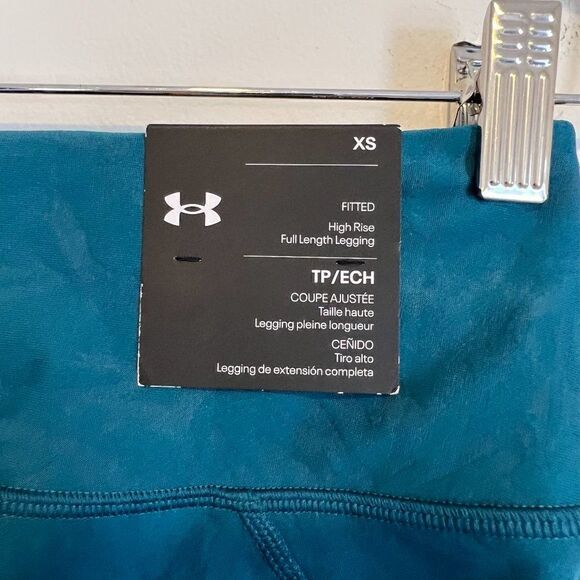 NEW Under Armour Fly Fast 3.0 Running Leggings in Tourmaline Teal Reflective - Picture 7 of 9